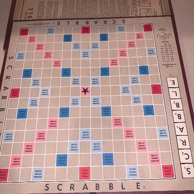 Vintage scrabble board game 