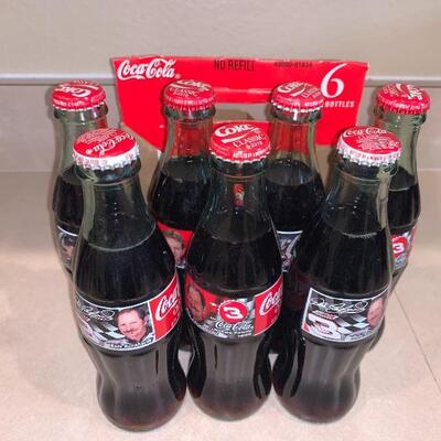 Dale sr and Dale jr Coca Cola bottle set 