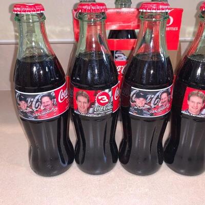 Dale sr and Dale jr Coca Cola bottle set 