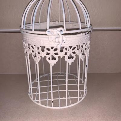 White bird cages for decor 
