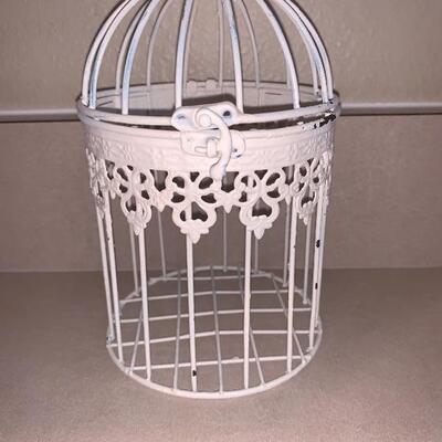 White bird cages for decor 