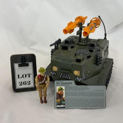 -262- GI Joe | 1988 Warthog A.I.F.V. | Sgt Slaughter | BOTH COMPLETE