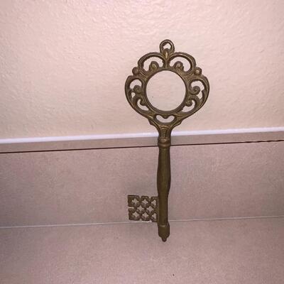 Vintage brass key