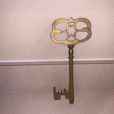 Vintage brass key