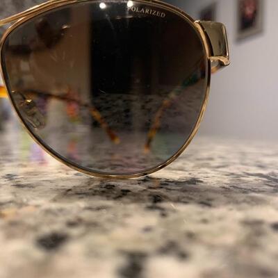 Versace tortoise shell frame polorized sunglasses 