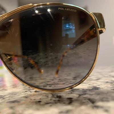 Versace tortoise shell frame polorized sunglasses 