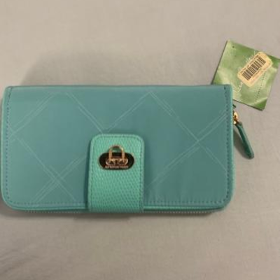 Vera Bradley preppy mint wallet brand new 