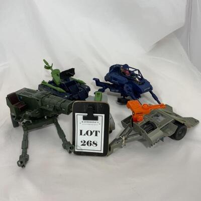 -268- GI Joe | Four Vehicles and Parts | Action Figure