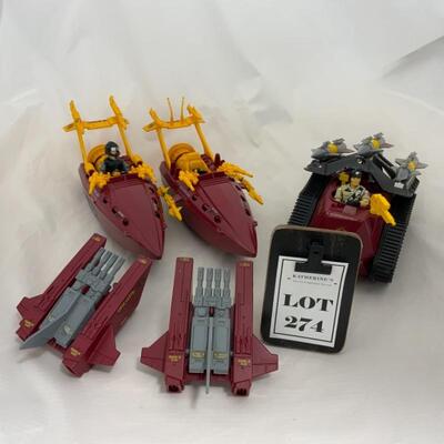 -274- GI Joe | COBRA | 1988 Imp | 1990 2 Piranahs | 1987 2 Jet Packs
