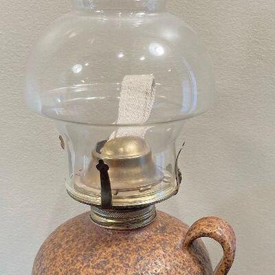 #13 Stoneware Oil Lamp 
