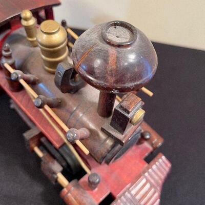#16Handcrafted Wood Steam Engine 