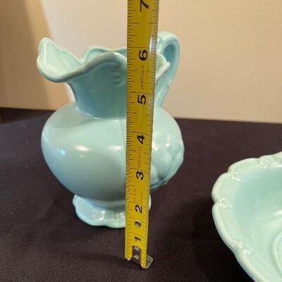 #17 Bowl and Water Pitcher - Robins Egg Blue 