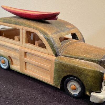 #37 Hand Made Wood Car - 