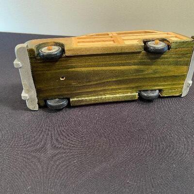 #37 Hand Made Wood Car - 