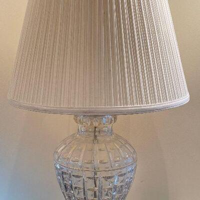 #42 Crystal Lamp with Brass Base, 32