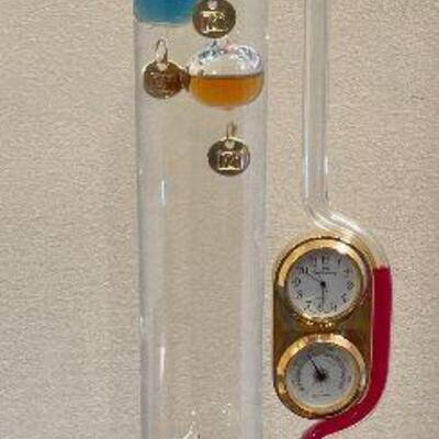 #44 Weather Station - Thermometer, Barometer, Clock. 