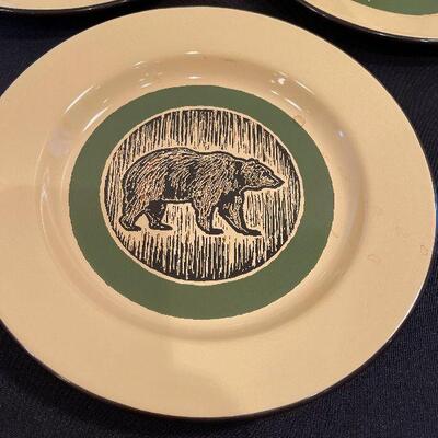#59 (5) Enamel Bear Plates 