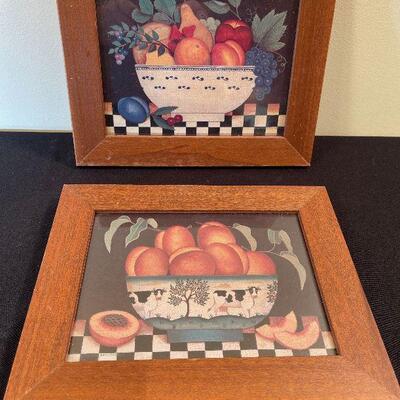#72 (2) Kitchen Still Life Prints - Peach's & Fruit