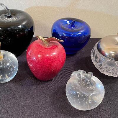 #81 6 Glass Apples - Rest on Sunday this week.