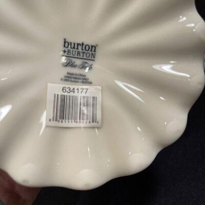 #129 Burton & Burton TOILE Tea Pot 