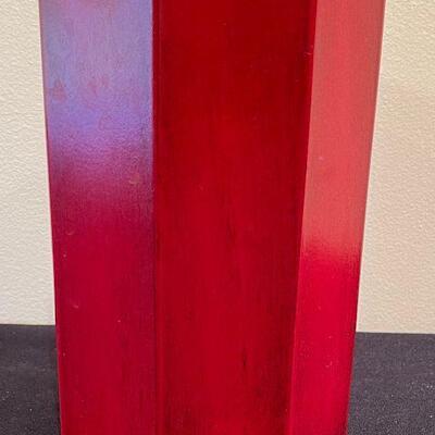 #173 Nancy Calhoun Designs - Red Lacquer Vase 