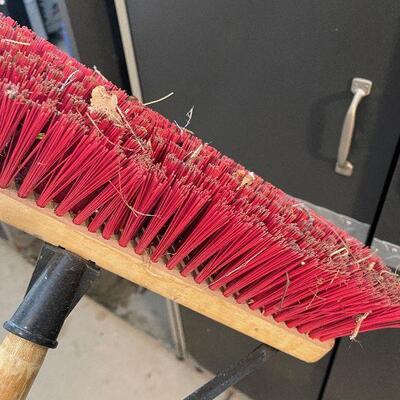 #202 Stiff Bristle Push / Shop Broom 