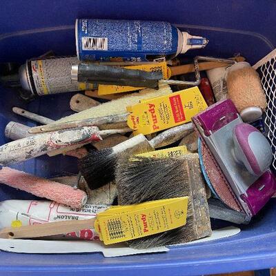 #235 Tub of Painting tools
