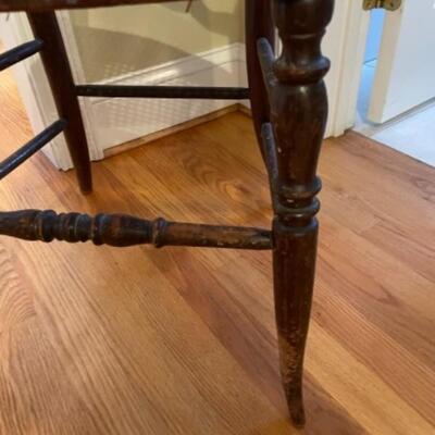 Beautiful antique birch wood with cane seat