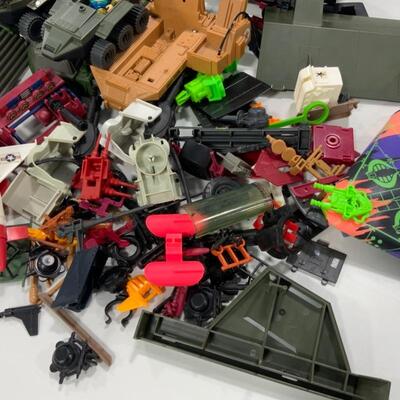 -280- GI Joe | LARGE Box Lot of Miscellaneous Accessories | Vehicles | Missiles
