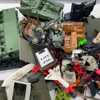 -280- GI Joe | LARGE Box Lot of Miscellaneous Accessories | Vehicles | Missiles