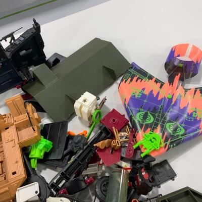 -280- GI Joe | LARGE Box Lot of Miscellaneous Accessories | Vehicles | Missiles