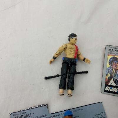 -289- GI Joes | NINE Assembled Figures with Accessories | File Cards