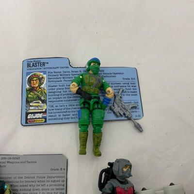 -289- GI Joes | NINE Assembled Figures with Accessories | File Cards