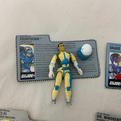 -292- GI Joe | EIGHT Action Figures | File Cards | Tech Themed