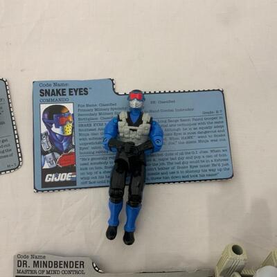 -292- GI Joe | EIGHT Action Figures | File Cards | Tech Themed