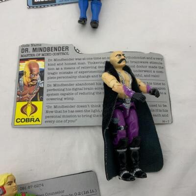 -292- GI Joe | EIGHT Action Figures | File Cards | Tech Themed