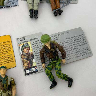 -293- GI Joe | TWELVE Action Figures | File Cards | Hasbro