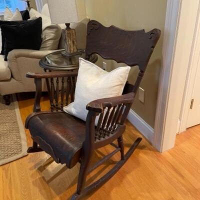 Antique rocking chair (pillow not included)