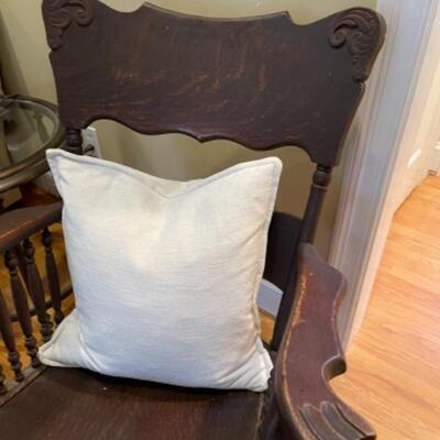 Antique rocking chair (pillow not included)