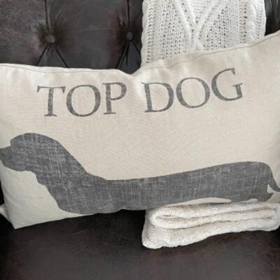 Pottery Barn Top Dog pillow
