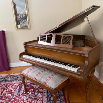 Knabe baby grand piano kept in temperature controlled room