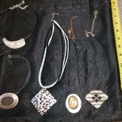 Costume Jewelry Lot #4 - 5 necklaces (4 Chico's Chicos  and 1 other)