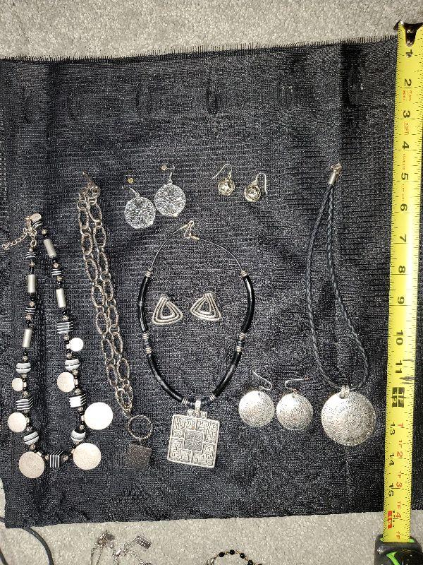 Costume Jewelry Lot (7) 4 necklaces (one is Chico's Chicos) and 4