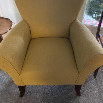 121 Upholstered Green Arm Chair 