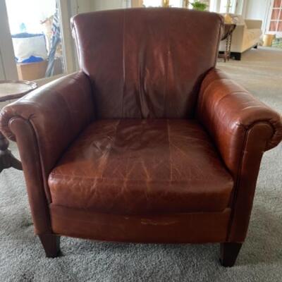 124 Vintage Sam and Moore Leather Chair 