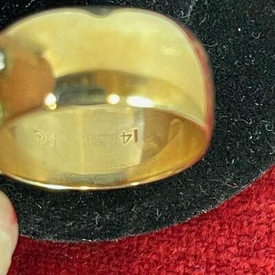 14K Gold Mothers Ring Various Gem Stones 9.9 grams 