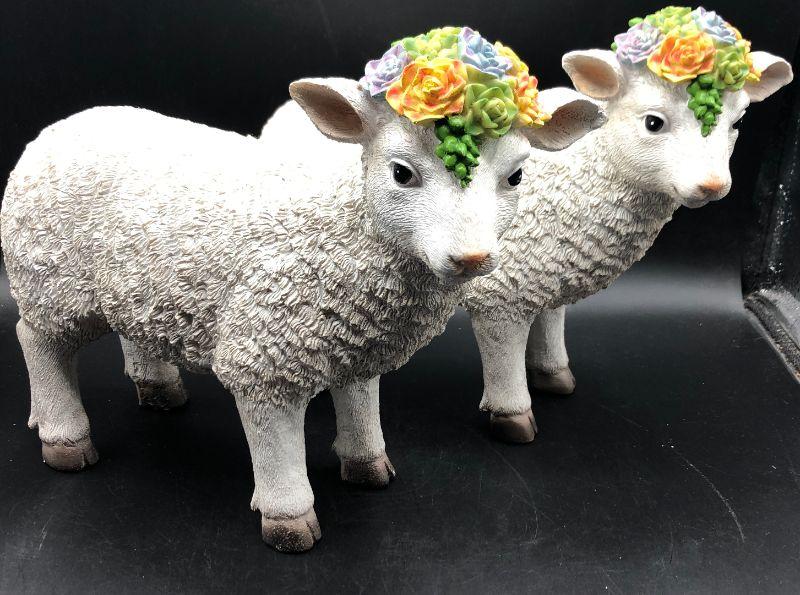 resin lamb statue