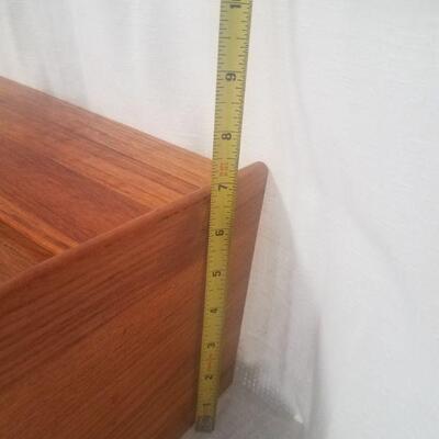 Lot #55 - Vintage MCM Teak Tambour Door Bread Box