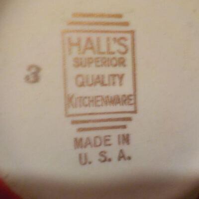 " Halls Ceramics and Farber ware S & P and Oil and Vinegar.