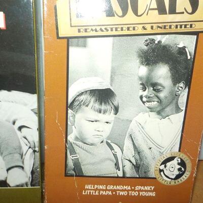 " VHS vintage " The Three Stooges, Little Rascals, and Lauel & Hardy.